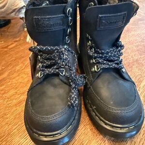 Dr. Martens Black Leather Lace-Up Boots